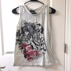 Gryffindor Harry Potter Unisex Tank Top Confetti Sprinkles Off White Women's SM